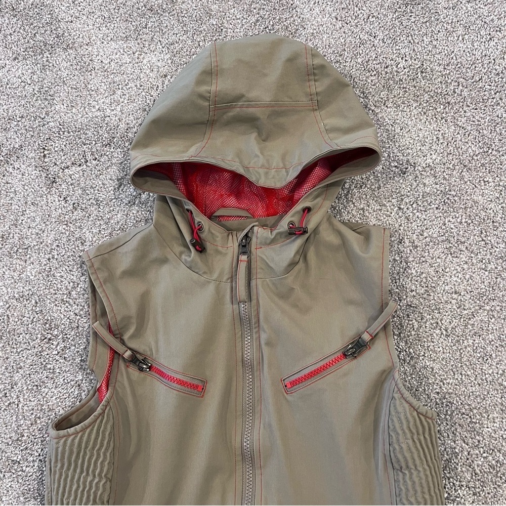Goode Rider Equestrian Vest Women Size Small Hooded Full Zip Style# 16033 Beige, - Picture 16 of 16